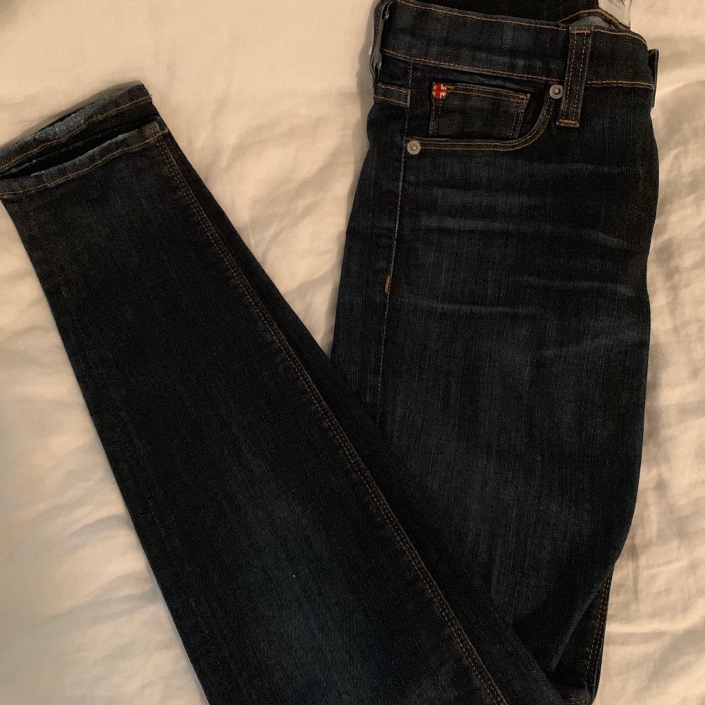 Hudson Nico mid-rise skinny jean in dark wash